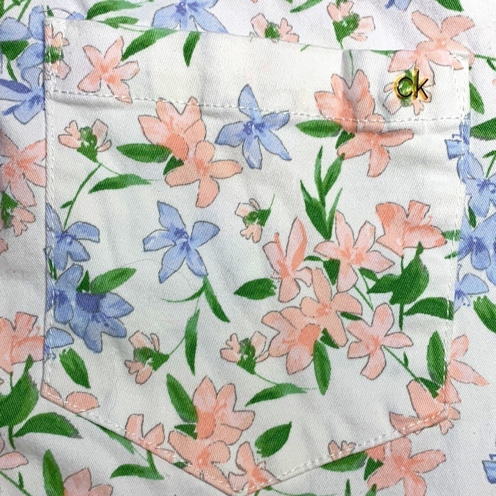 🔥🔥Calvin Klein floral jeans size 10 - Picture 7 of 8